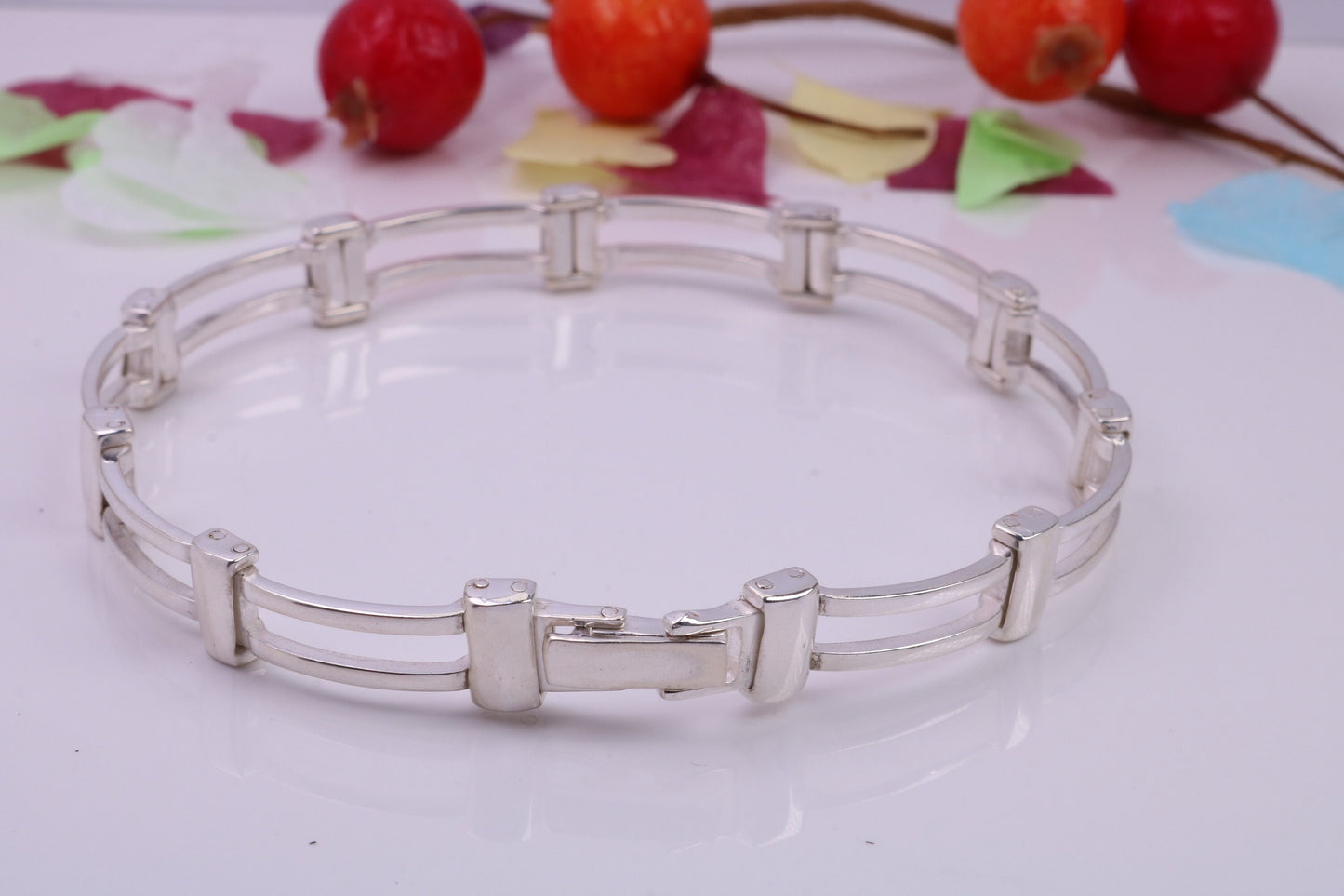 Multi Link Bracelet, made from solid Sterling Silver, 7.50 Inches Long