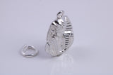 King Tutankhamun Charm, Traditional Charm, Made from Solid 925 Grade Sterling Silver, Complete with Attachment Link