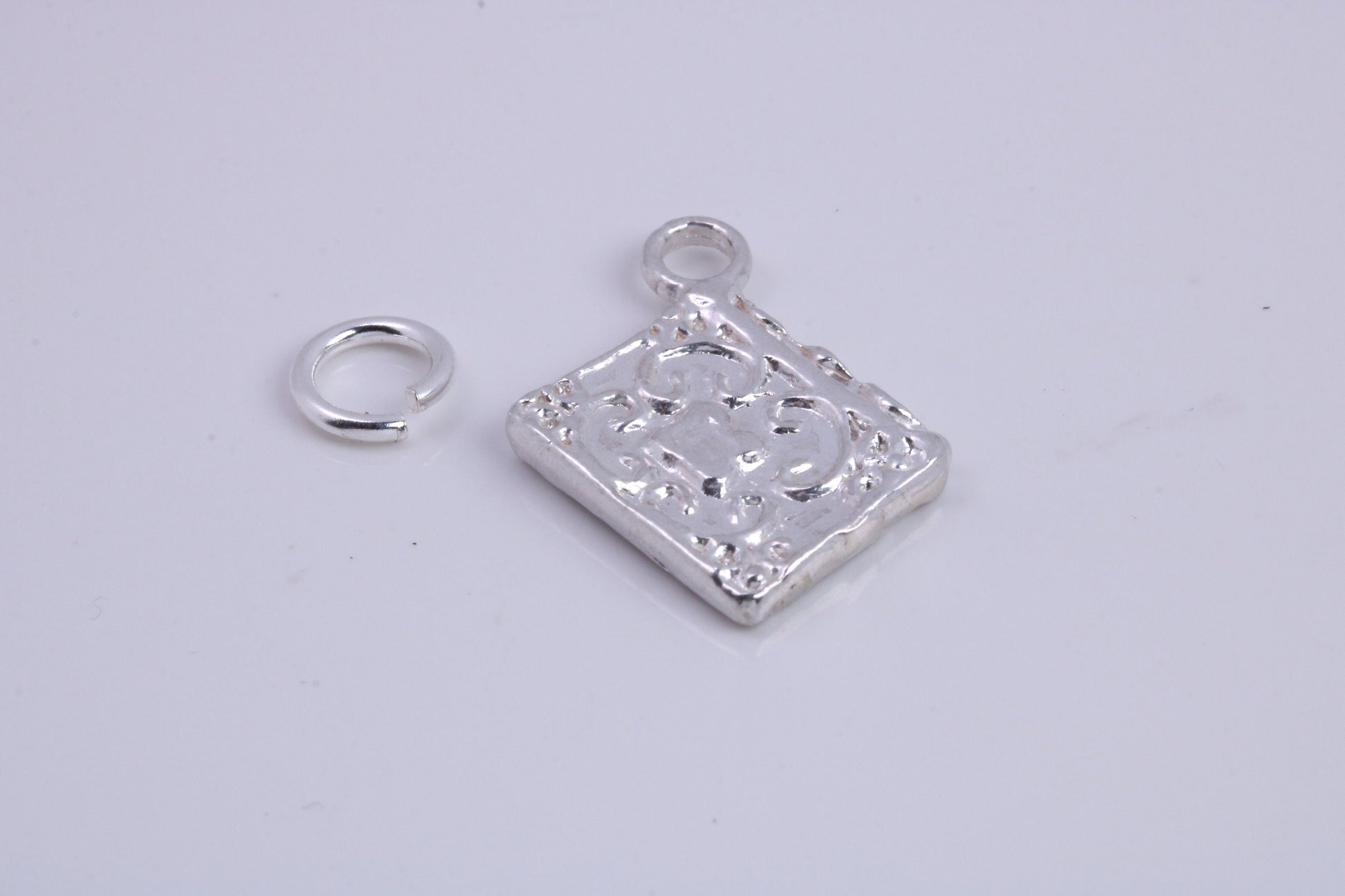 Book of Spells Charm, Traditional Charm, Made from Solid 925 Grade Sterling Silver, Complete with Attachment Link