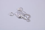 Perfume Bottle Charm, Traditional Charm, Made from Solid 925 Grade Sterling Silver, Complete with Attachment Link