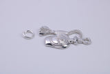 Perfume Bottle Charm, Traditional Charm, Made from Solid 925 Grade Sterling Silver, Complete with Attachment Link