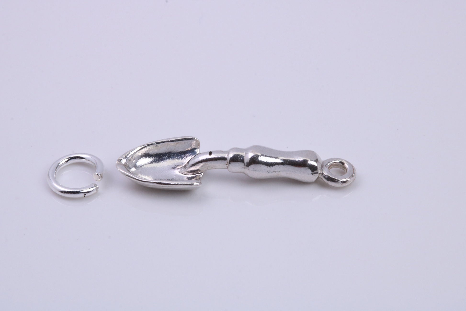 Garden Trowel Charm, Traditional Charm, Made from Solid 925 Grade Sterling Silver, Complete with Attachment Link
