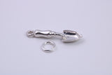 Garden Trowel Charm, Traditional Charm, Made from Solid 925 Grade Sterling Silver, Complete with Attachment Link