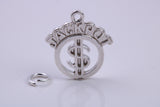 Jackpot Charm, Traditional Charm, Made from Solid 925 Grade Sterling Silver, Complete with Attachment Link