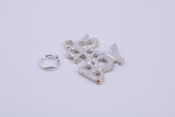 It's A Boy Charm, Traditional Charm, Made from Solid 925 Grade Sterling Silver, Complete with Attachment Link