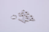 It's A Boy Charm, Traditional Charm, Made from Solid 925 Grade Sterling Silver, Complete with Attachment Link