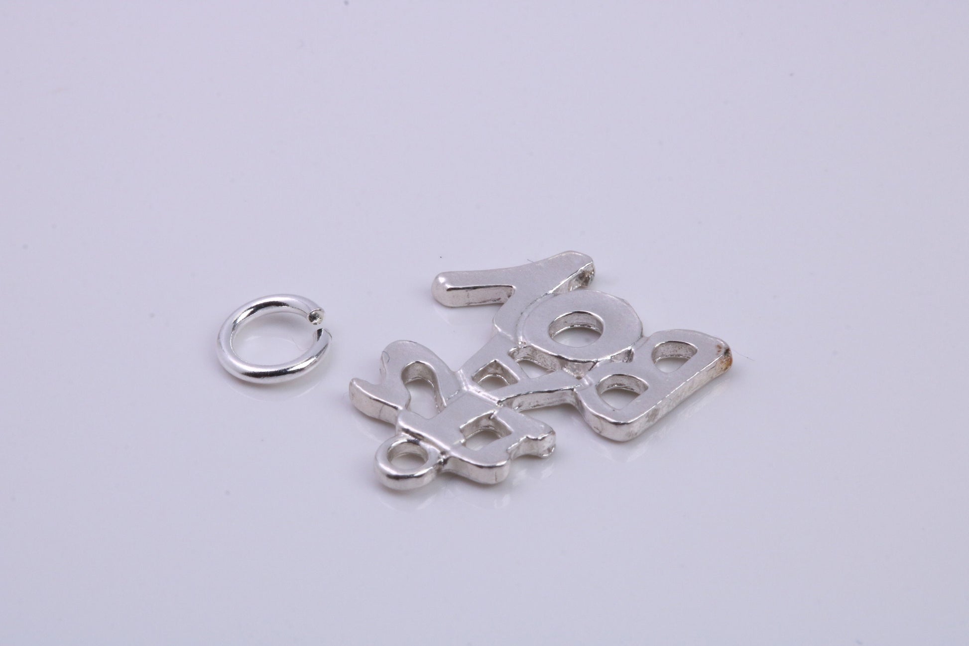It's A Boy Charm, Traditional Charm, Made from Solid 925 Grade Sterling Silver, Complete with Attachment Link