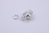 Tea Pot Charm, Traditional Charm, Made from Solid 925 Grade Sterling Silver, Complete with Attachment Link