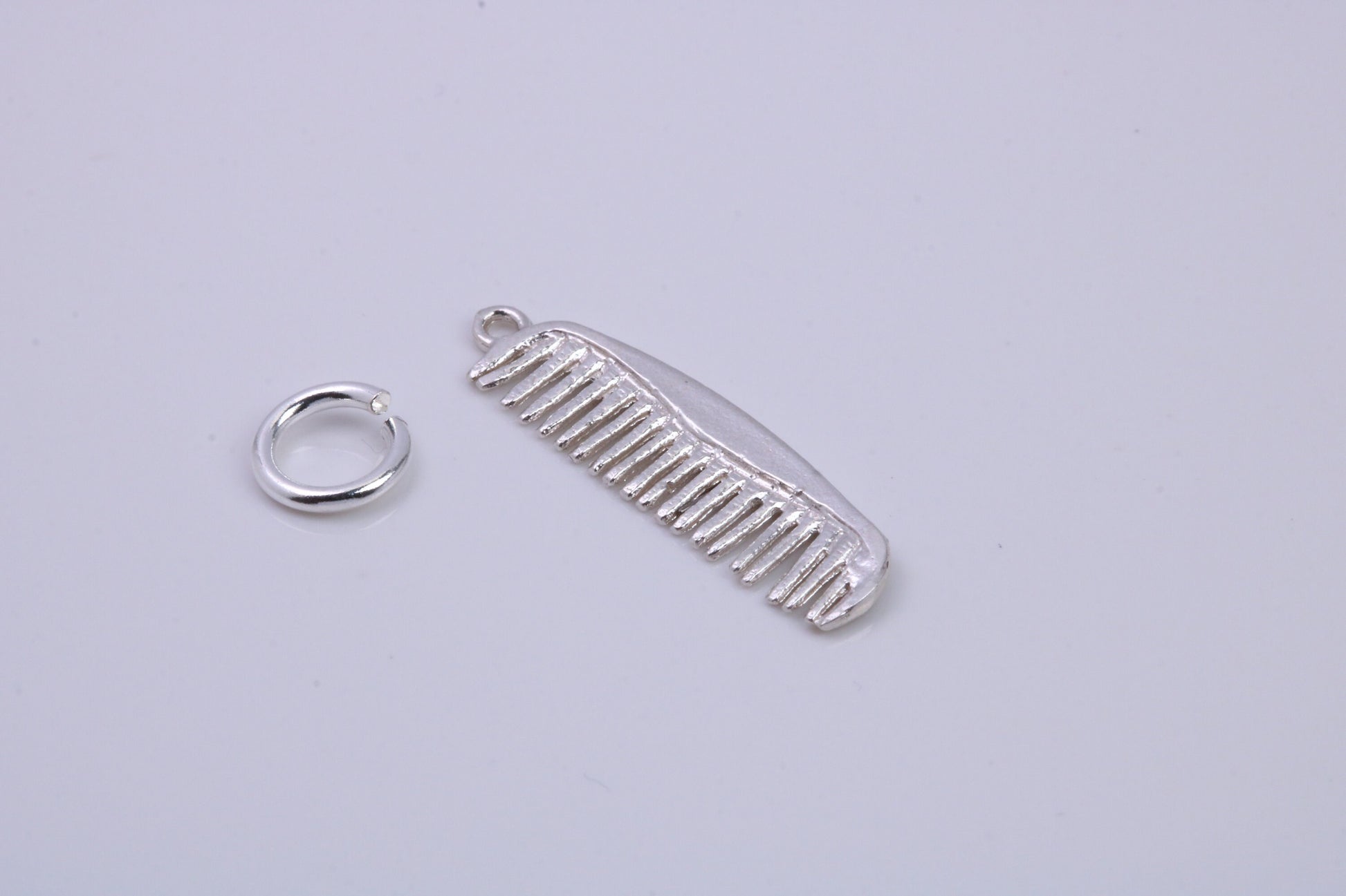 Hair Comb Charm, Traditional Charm, Made from Solid 925 Grade Sterling Silver, Complete with Attachment Link