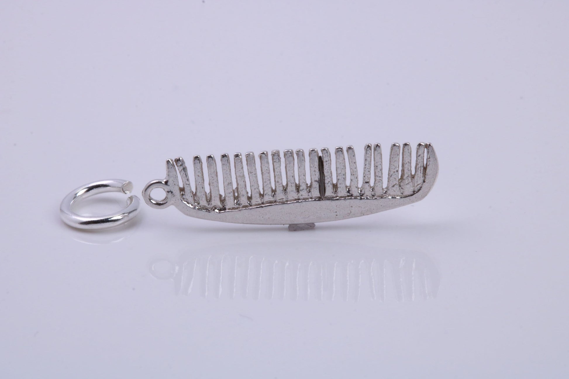 Hair Comb Charm, Traditional Charm, Made from Solid 925 Grade Sterling Silver, Complete with Attachment Link