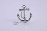 Anchor Charm, Made from Solid Cast Silver, Complete with Attachment Link