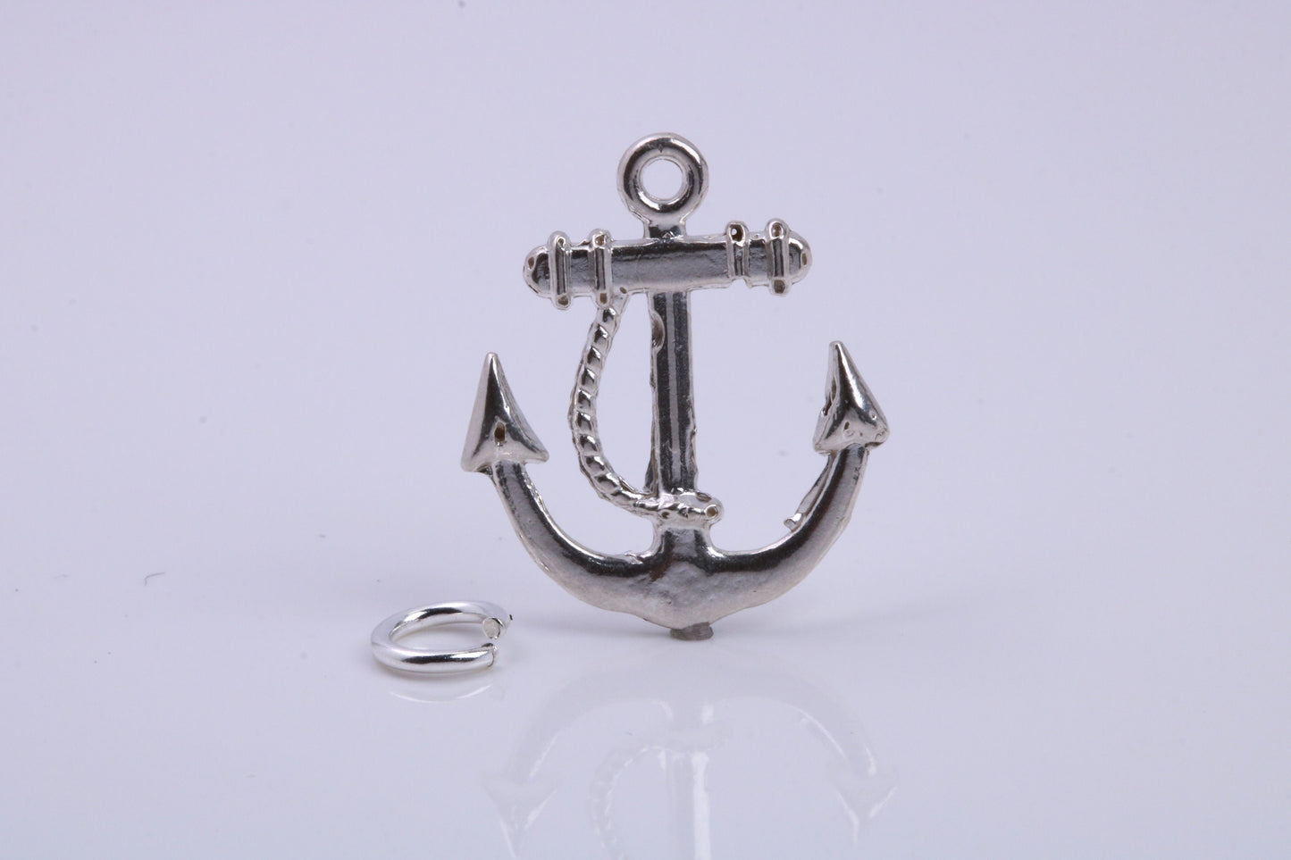 Anchor Charm, Traditional Charm, Made from Solid 925 Grade Sterling Silver, Complete with Attachment Link