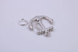 Anchor Charm, Made from Solid Cast Silver, Complete with Attachment Link