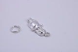 Antique Microphone Charm, Traditional Charm, Made from Solid 925 Grade Sterling Silver, Complete with Attachment Link