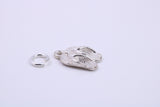 Flip Flops Charm, Traditional Charm, Made from Solid 925 Grade Sterling Silver, Complete with Attachment Link