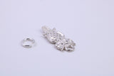 Owl Charm, Made from Solid Cast Silver, Complete with Attachment Link