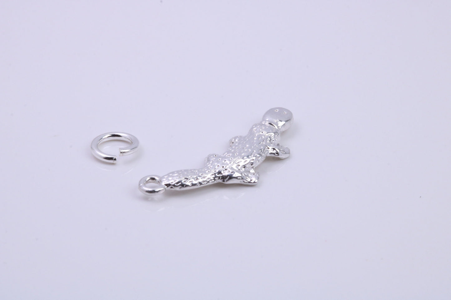 Platypus Charm, Traditional Charm, Made from Solid 925 Grade Sterling Silver, Complete with Attachment Link