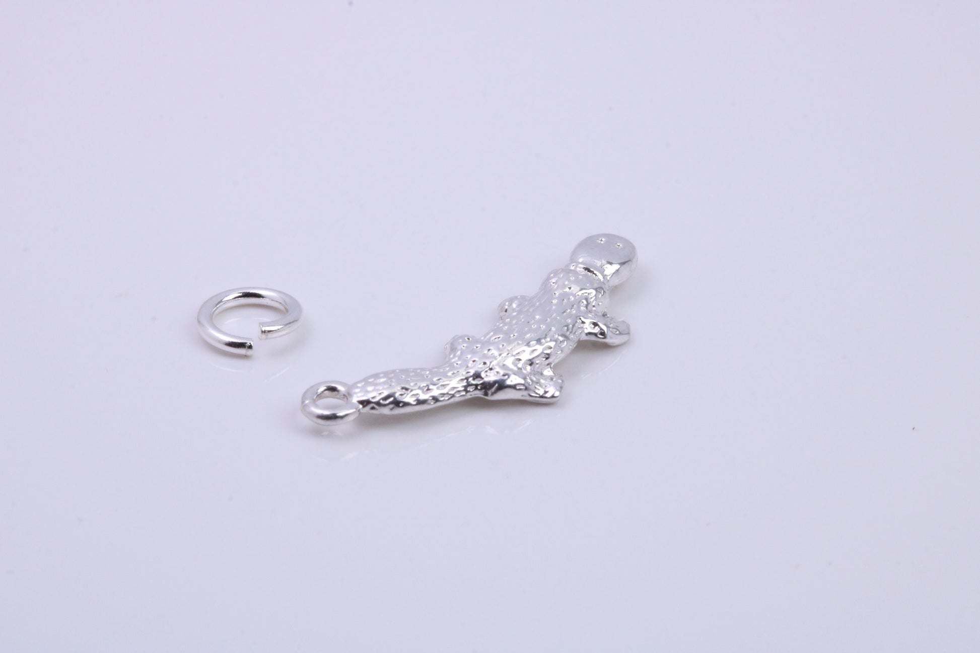 Platypus Charm, Traditional Charm, Made from Solid 925 Grade Sterling Silver, Complete with Attachment Link