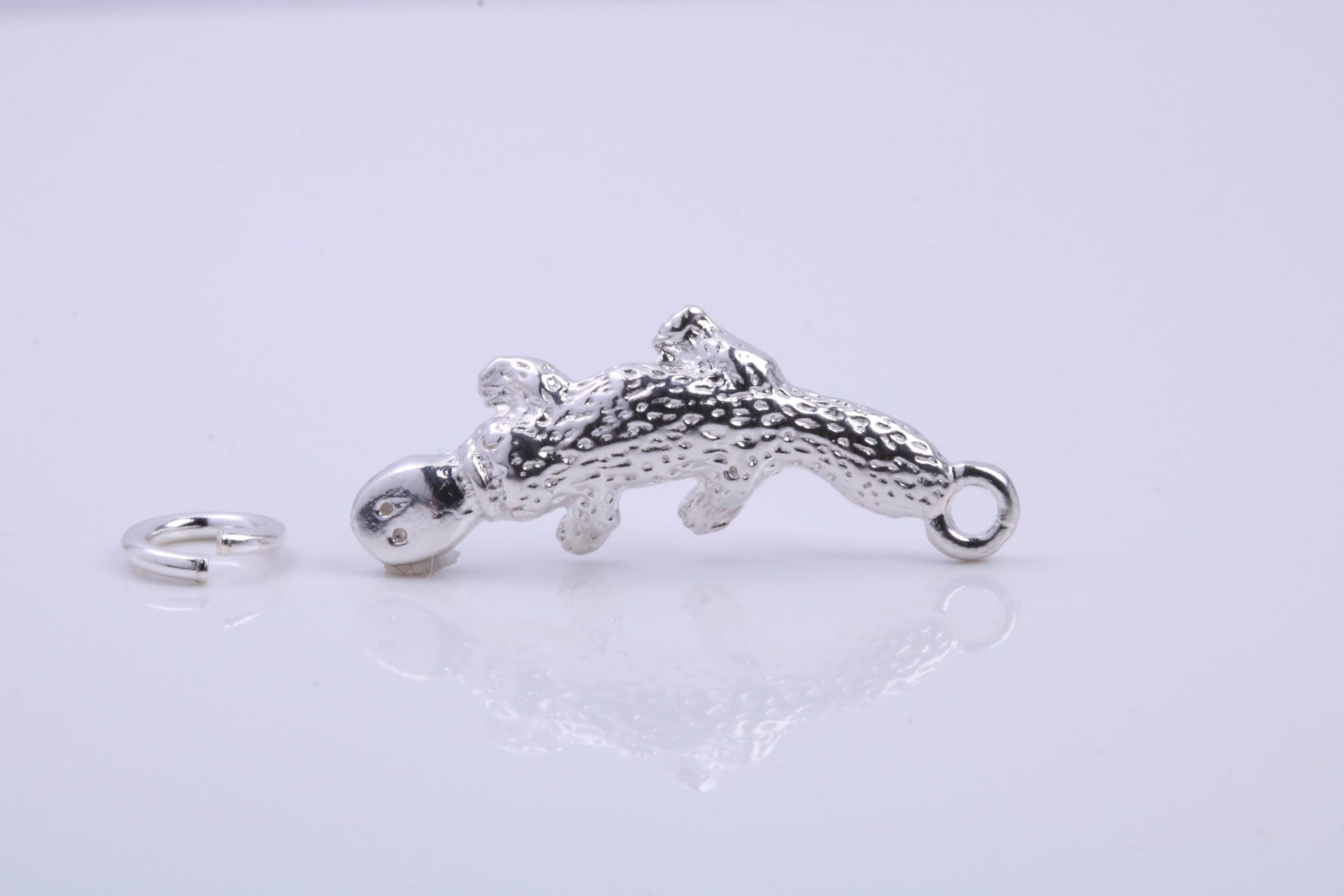 Platypus Charm, Traditional Charm, Made from Solid 925 Grade Sterling Silver, Complete with Attachment Link