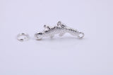 Platypus Charm, Traditional Charm, Made from Solid 925 Grade Sterling Silver, Complete with Attachment Link