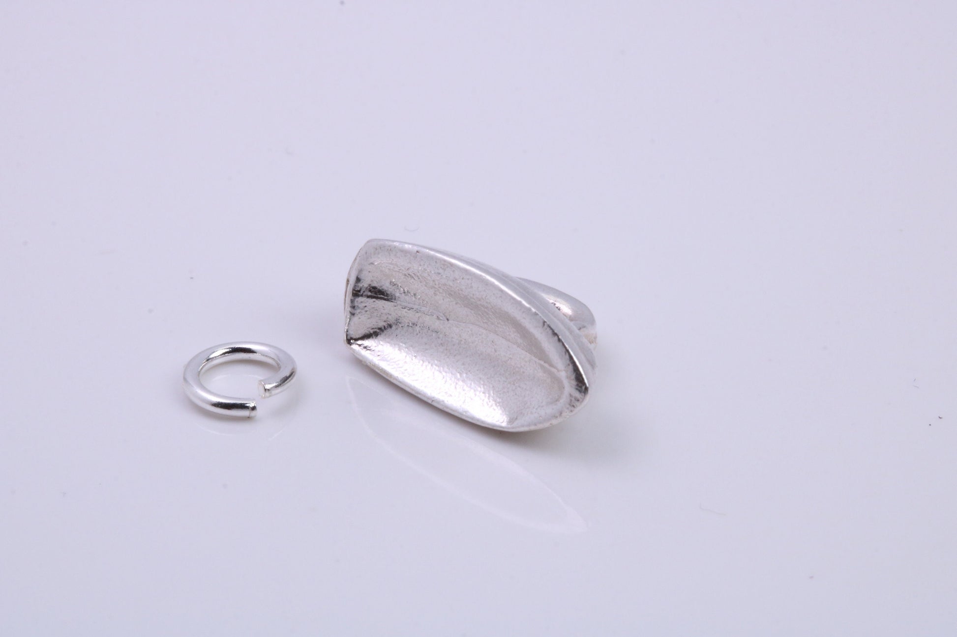 Iron Charm, Traditional Charm, Made from Solid 925 Grade Sterling Silver, Complete with Attachment Link