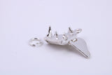 Grand Piano Charm, Traditional Charm, Made from Solid 925 Grade Sterling Silver, Complete with Attachment Link