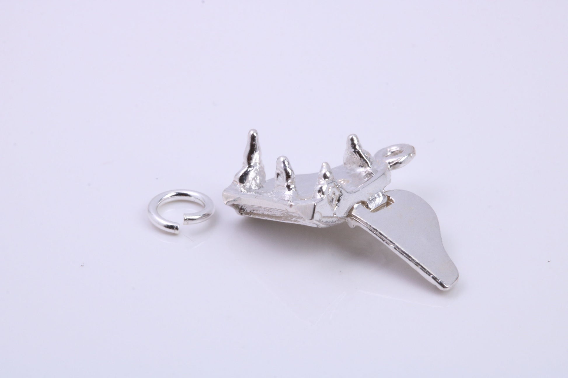 Grand Piano Charm, Traditional Charm, Made from Solid 925 Grade Sterling Silver, Complete with Attachment Link