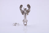 Lobster Charm, Traditional Charm, Made from Solid 925 Grade Sterling Silver, Complete with Attachment Link