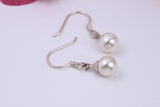 Pearl set Dropper Earrings, Made from Solid 925 Grade Sterling Silver