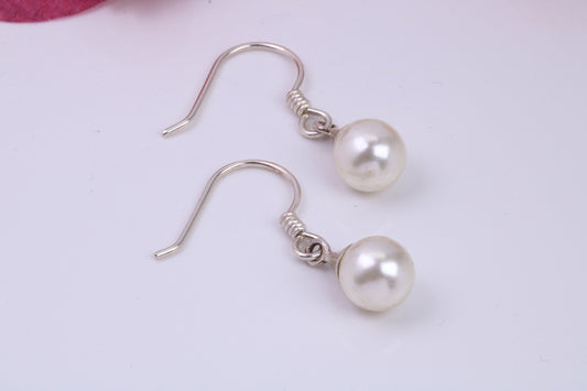 Pearl set Dropper Earrings, Made from Solid 925 Grade Sterling Silver