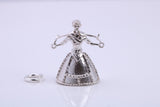 Water Carrier Charm, Traditional Charm, Made from Solid 925 Grade Sterling Silver, Complete with Attachment Link