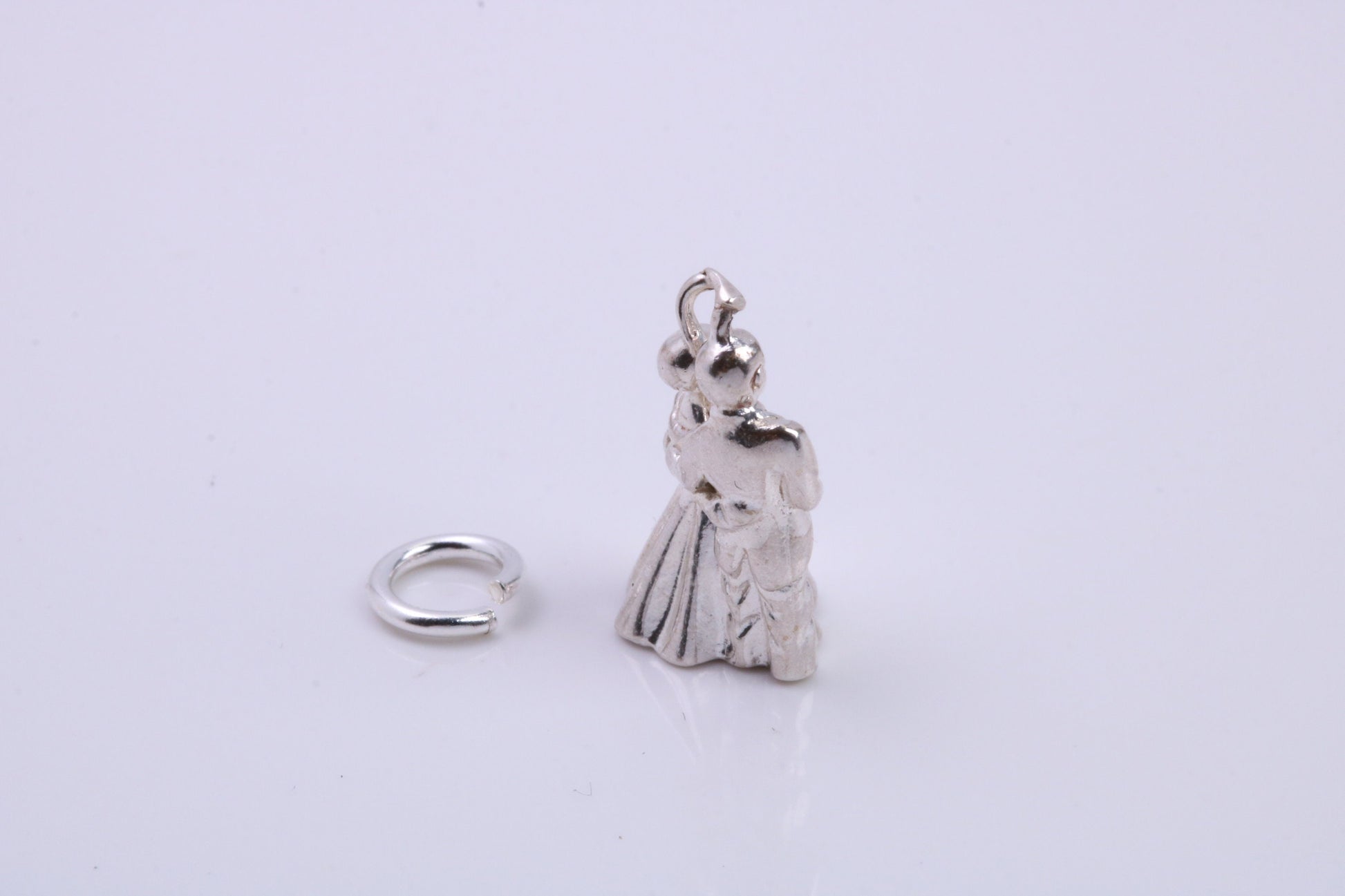 Couple at the Alter Charm, Traditional Charm, Made from Solid 925 Grade Sterling Silver, Complete with Attachment Link