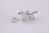 Pointer Dog Charm, Traditional Charm, Made from Solid 925 Grade Sterling Silver, Complete with Attachment Link