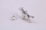 Pointer Dog Charm, Traditional Charm, Made from Solid 925 Grade Sterling Silver, Complete with Attachment Link