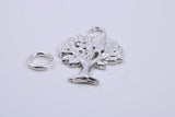 Tree of Life Charm, Traditional Charm, Made from Solid 925 Grade Sterling Silver, Complete with Attachment Link