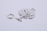 Tree of Life Charm, Traditional Charm, Made from Solid 925 Grade Sterling Silver, Complete with Attachment Link