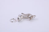 Stiletto Charm, Traditional Charm, Made from Solid 925 Grade Sterling Silver, Complete with Attachment Link