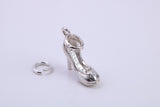 Stiletto Charm, Traditional Charm, Made from Solid 925 Grade Sterling Silver, Complete with Attachment Link