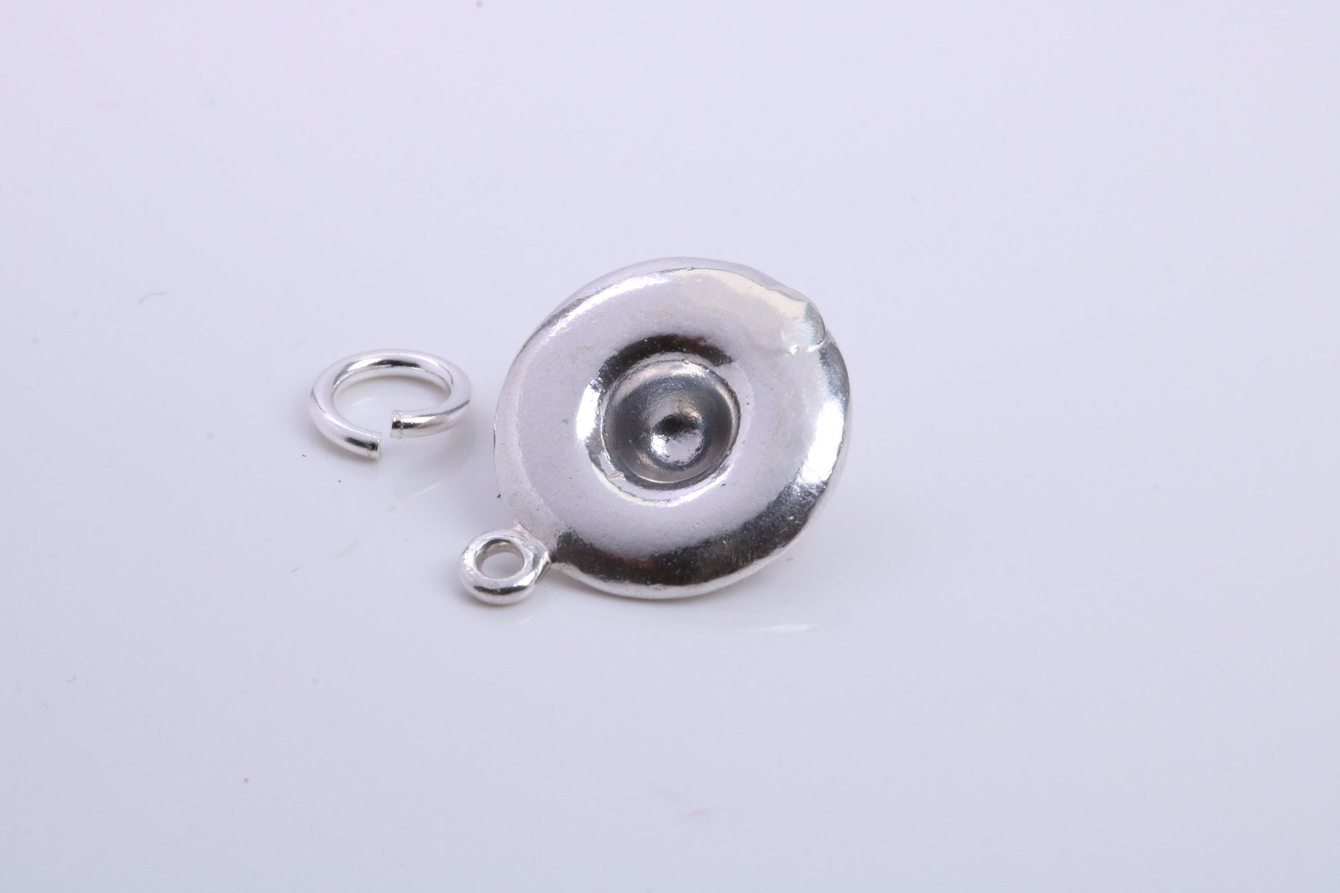 Garden Sun Hat Charm, Traditional Charm, Made from Solid 925 Grade Sterling Silver, Complete with Attachment Link