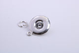 Garden Sun Hat Charm, Traditional Charm, Made from Solid 925 Grade Sterling Silver, Complete with Attachment Link