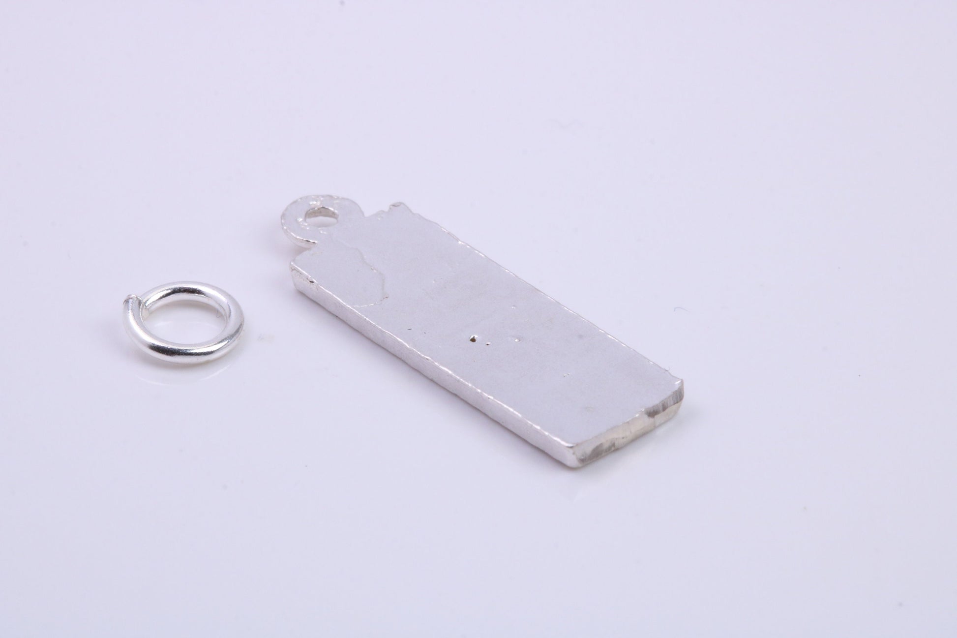 Key Board Charm, Traditional Charm, Made from Solid 925 Grade Sterling Silver, Complete with Attachment Link
