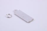 Key Board Charm, Traditional Charm, Made from Solid 925 Grade Sterling Silver, Complete with Attachment Link