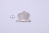 R I P Tombstone Charm, Traditional Charm, Made from Solid 925 Grade Sterling Silver, Complete with Attachment Link