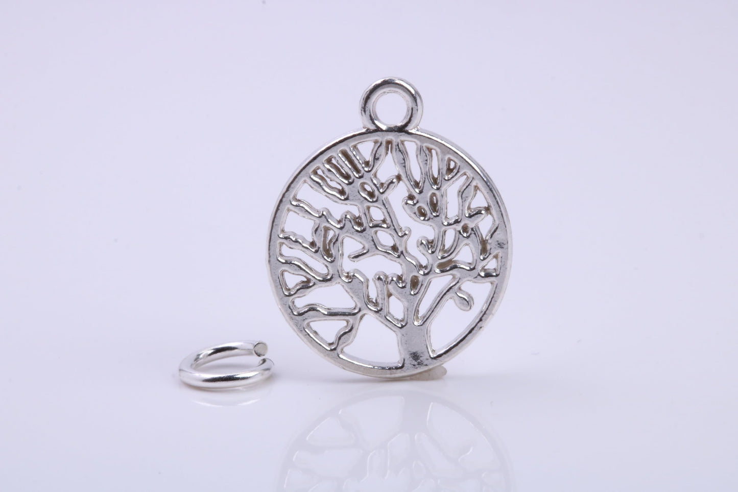 Tree of Life Charm, Traditional Charm, Made from Solid 925 Grade Sterling Silver, Complete with Attachment Link