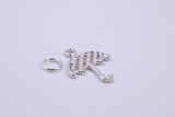 Umbrella Charm, Traditional Charm, Made from Solid 925 Grade Sterling Silver, Complete with Attachment Link