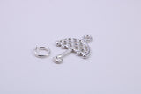 Umbrella Charm, Traditional Charm, Made from Solid 925 Grade Sterling Silver, Complete with Attachment Link