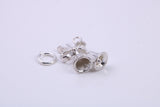 Wedding Bells Charm, Traditional Charm, Made from Solid 925 Grade Sterling Silver, Complete with Attachment Link