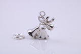 Wedding Bells Charm, Traditional Charm, Made from Solid 925 Grade Sterling Silver, Complete with Attachment Link
