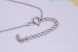 Love Hearts Necklace with Length Adjustable Chain, Made from solid Sterling Silver, 18ct Rose Gold Plated