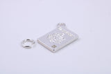 Passport Charm, Traditional Charm, Made from Solid 925 Grade Sterling Silver, Complete with Attachment Link